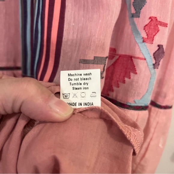 Sundance Aranza Dress by Conditions Apply – Pink Embroidered Maxi Dress (XS) - Picture 7 of 10